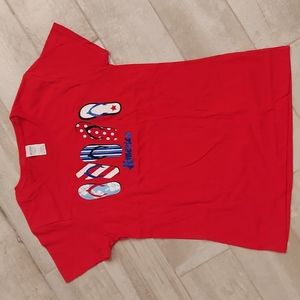 🇺🇲 Patriotic Flip-Flop Tee 🇺🇲NWOT